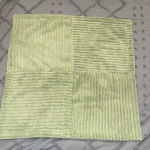 New green throw pillow cover soft, fuzzy, seafoam, green spring green